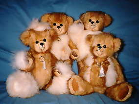 bears made from fur coats